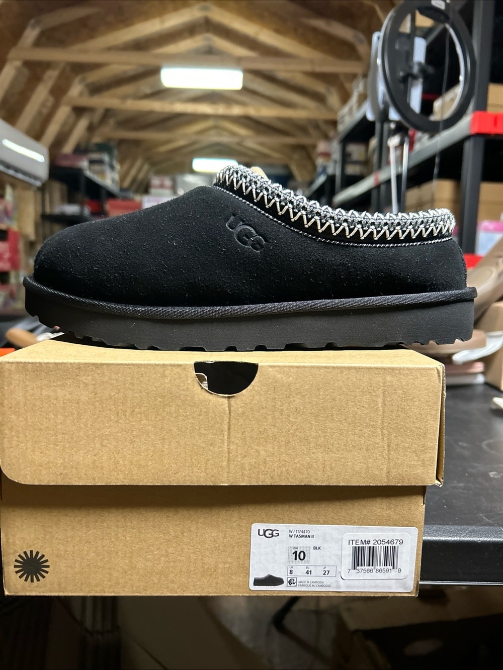 Women’s UGG Tasman II, Black, Size 10
